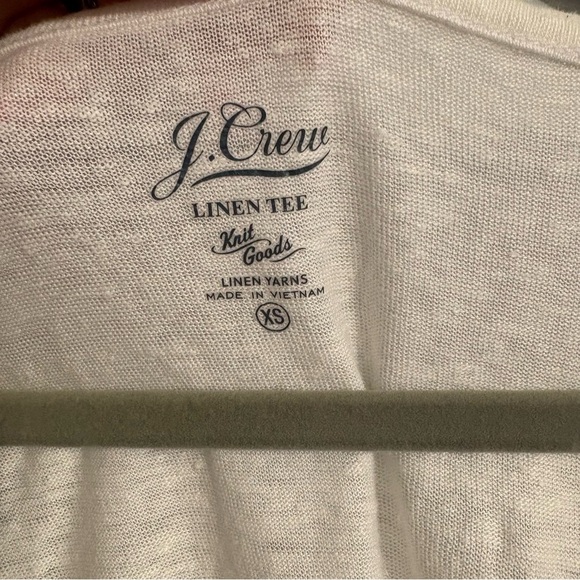 J. Crew Women’s White Linen TShirt | Tee | Knit Goods | Linen Yarns | Basics XS - Picture 2 of 4